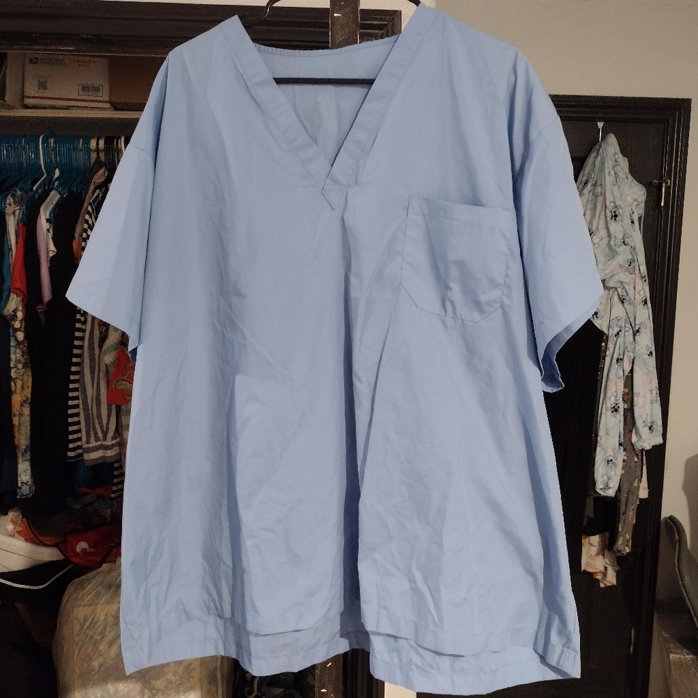 Like New Matching Top and Bottom Scrubs Set